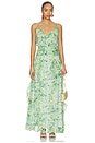 view 1 of 3 ROBE BRIANNA in Green Floral