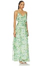 view 2 of 3 ROBE BRIANNA in Green Floral