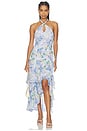view 1 of 3 ROBE BETHINA in Purple Floral