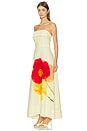 view 2 of 3 Ximena Dress in Red Yellow Floral