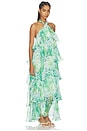 view 2 of 3 ROBE DAIGA in Green Floral