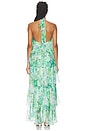 view 3 of 3 ROBE DAIGA in Green Floral