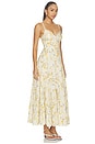 view 2 of 3 VESTIDO TAZIA  in Yellow Cream Flora