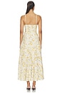 view 3 of 3 VESTIDO TAZIA  in Yellow Cream Flora