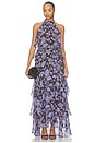 view 1 of 3 VESTIDO LAE  in Blue Brown Floral