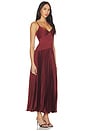 view 2 of 4 Pleated Drop Waist Dress in Rust