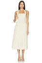 view 1 of 4 Marianna Dress in Cream Polka Dot