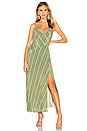 view 1 of 3 Jessi Dress in Emerald Green Stripe