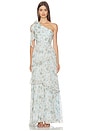 view 1 of 5 Tearra Dress in Light Blue Floral