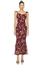 view 1 of 3 ROBE DENISSE  in Rust Floral