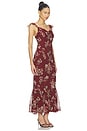 view 2 of 3 ROBE DENISSE  in Rust Floral