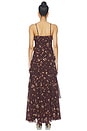 view 4 of 4 VESTIDO JOURNEE in Chocolate Floral