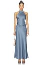 view 1 of 3 VESTIDO VIRIDIANA in Steel Blue