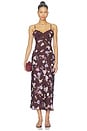 view 1 of 4 VESTIDO CARIN  in Brown Floral