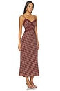 view 2 of 4 Carin Dress in Wine Plaid