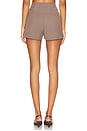 view 4 of 6 Gisselle Shorts in Brown Wine Plaid