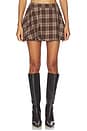 view 1 of 6 FALDA-PANTALÓN TOINI in Brown Plaid