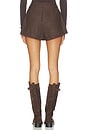 view 4 of 6 Sorine Shorts in Brown Plaid