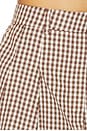 view 6 of 6 Preston Shorts in Brown Checker
