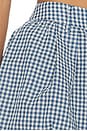 view 6 of 6 Margeen Shorts in Blue Gingham