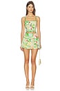 view 5 of 6 Heidi Shorts in Green Yellow Farm
