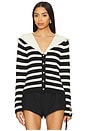view 1 of 5 ПОЛОСАТЫЙ КАРДИГАН CARDIGAN in Stripe Cream Black