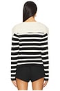 view 3 of 5 ПОЛОСАТЫЙ КАРДИГАН CARDIGAN in Stripe Cream Black
