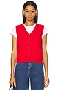 view 1 of 4 GILET VEST in Red