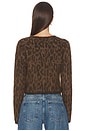 view 3 of 4 Katria Cardigan in Brown Cheetah Print