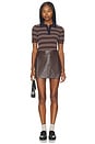 view 5 of 4 Iris Sweater in Brown & Navy Stripe