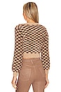 view 3 of 4 GILET CHECK in Tan & Brown Check