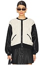 view 1 of 4 BLOUSON FIONN in Black Cream