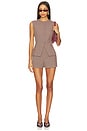 view 4 of 4 Gisselle Vest in Brown Wine Plaid