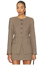 view 1 of 5 Bellmere Jacket in Brown Houndstooth