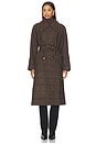 view 2 of 5 MANTEAU SEELEY in Brown Plaid