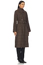 view 3 of 5 MANTEAU SEELEY in Brown Plaid