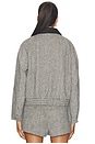 view 4 of 6 Nelly Jacket in Grey Herringbone