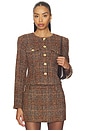 view 1 of 5 Kyleigh Jacket in Rust Brown