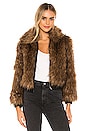 view 1 of 5 Jiselle Faux Fur Jacket in Foxy Brown