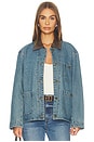 view 1 of 4 BLOUSON LESLIE in Dirty Denim