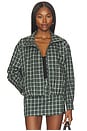view 1 of 6 Cooper Jacket in Black & Green Plaid