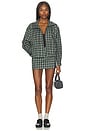 view 6 of 6 Cooper Jacket in Black & Green Plaid