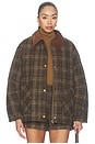 view 1 of 6 Shae Jacket in Brown Plaid