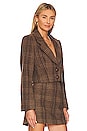 view 2 of 4 Brina Jacket in Brown & Black Plaid