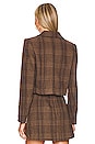 view 3 of 4 Brina Jacket in Brown & Black Plaid