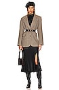 view 5 of 5 Rachel Blazer in Brown Houndstooth