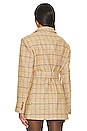 view 4 of 5 Lottie Blazer in Taupe Plaid