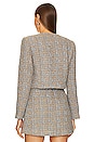 view 3 of 5 Lyssa Jacket in Blue & Taupe Silver