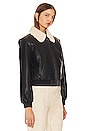 view 3 of 5 Trudy Faux Leather Jacket in Black