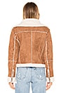 view 4 of 5 Quincy Faux Fur Jacket in Caramel & Ivory